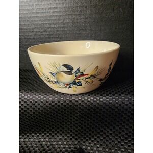 Lenox -WINTER GREETINGS -Christmas Bowl - 6.5 " -Blue and Red